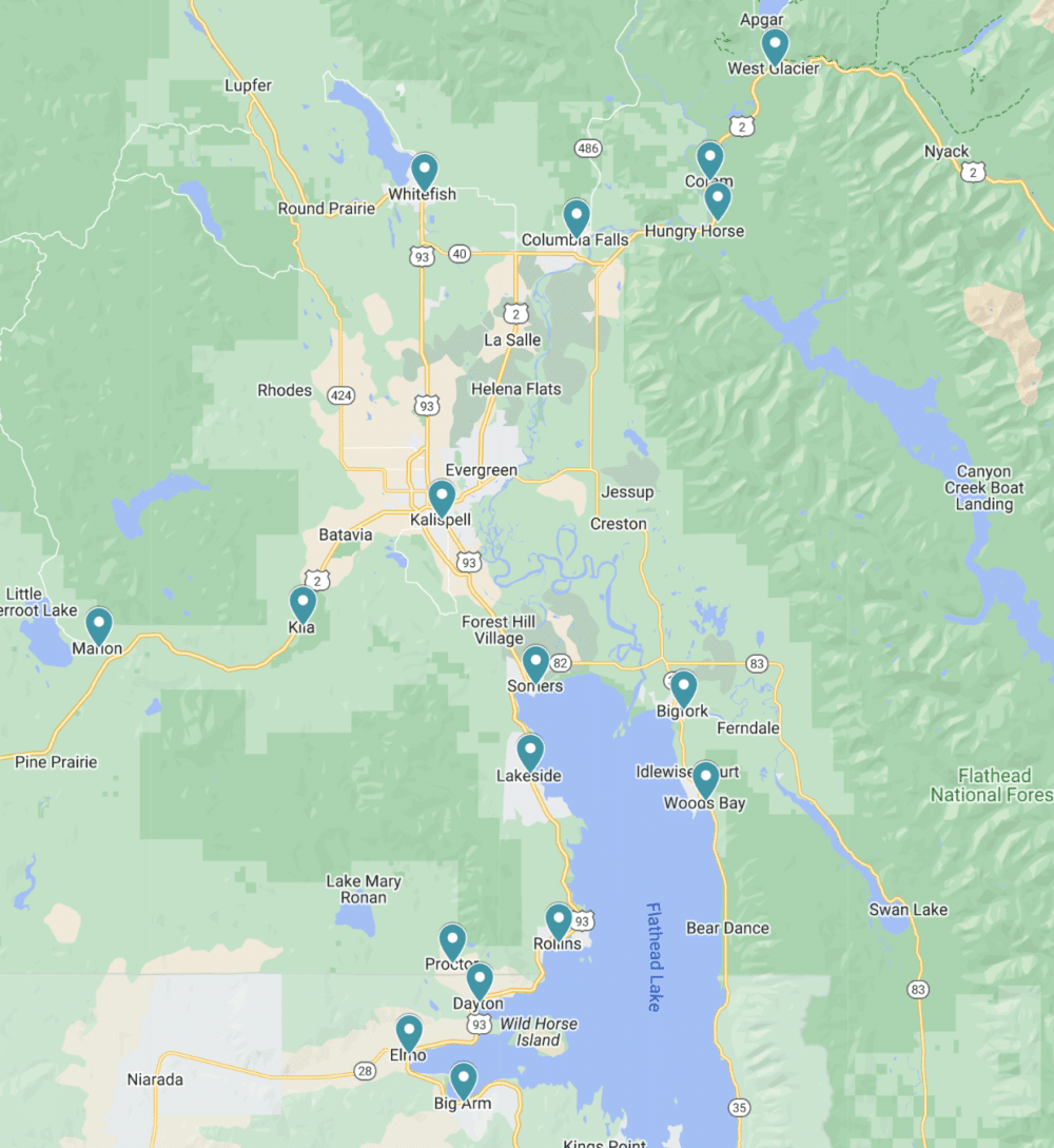 wild west service area map